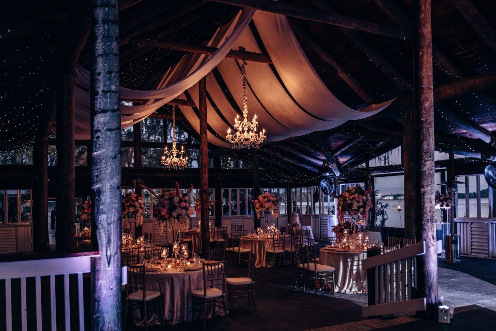 evening reception at Paradise Cove Orlando