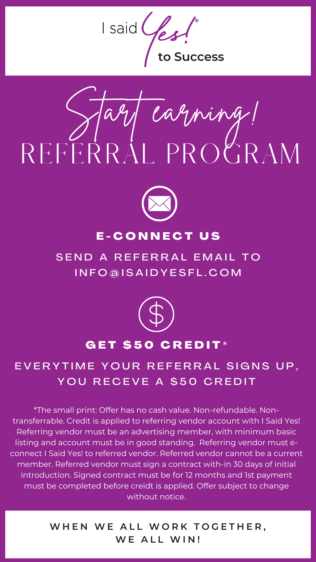 Vendor Referral Program I Said Yes 4025