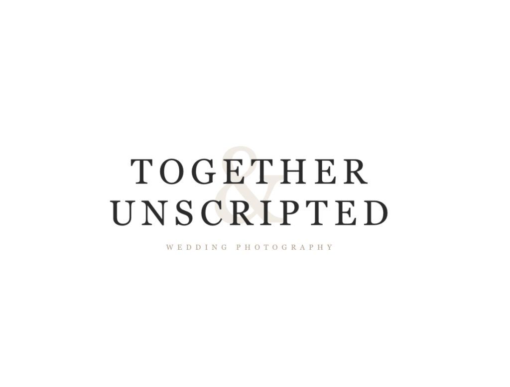 Together and Unscripted wedding photography