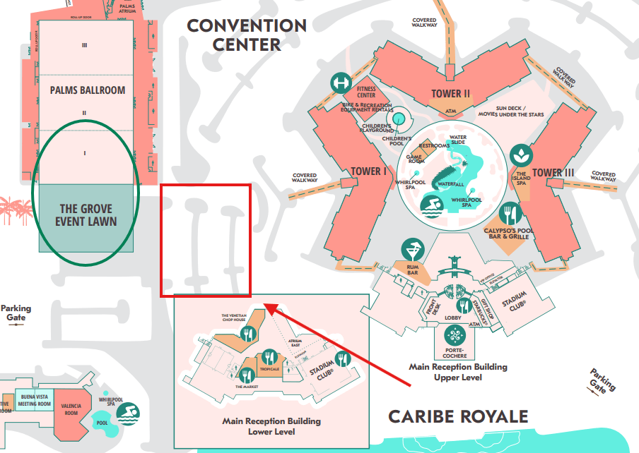 Caribe Royale Resort parking 